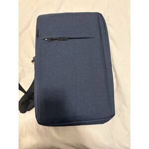 Sophisticated Blue Laptop Backpack with USB Port - Holds Up To 15.6 inch Laptops